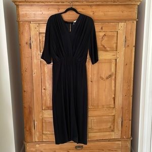 Amanda Uprichard Black Silk Jumpsuit size M